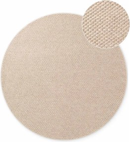 Bézs kézi szövésű gyapjú kerek szőnyeg ø 160 cm Lyon Beans – Elle Decoration