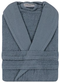 Kék pamut fürdőköpeny S Cappa – Foutastic