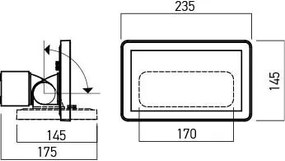 REDO 90243 FLUX Kültéri Reflektor LED IP65