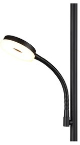 Fekete LED állólámpa (magasság 178 cm) Specter – Trio