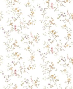 Parato Cristiana Masi Blooming Garden 11 Narcisa fehér-lila virágos vlies tapéta – 8355