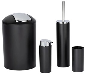 WENKO 24078800 - CALVO készlet 6,5x13 cm fekete/fényes króm