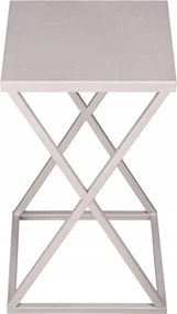 Virágtartó Állvány Virágágyás fém loft 40 cm erős ezüst Xena