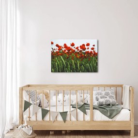 A pipacsok képe a szélben (70x50 cm)