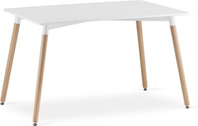 AKCIÓ Fehér étkezőasztal ADRIA 120x80 cm II. minőség