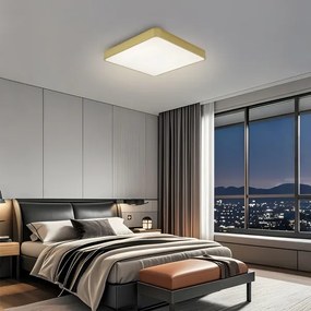 Brilagi-LED dimmelhető mennyezeti lámpa POOL LED/36W/230V 3000-6000K 40x40 cm arany+távirányító