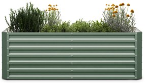 Blumfeldt High Grow Straight magaságyás 180x60x90cm acél hullámlemez, egyszerű összeszerelés, rozsdamentes és fagyálló