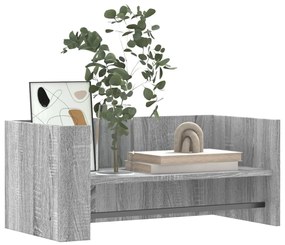 szürke sonoma színű szerelt fa fali polc 70,5 x 35 x 30,5 cm