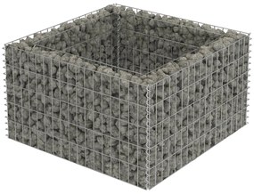 vidaXL horganyzott acél gabion magaságyás 90 x 90 x 50 cm