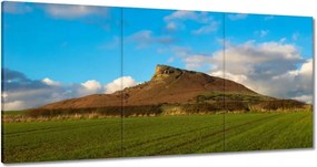 Festmények 120x60 Hegy a mező mögött