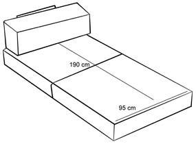 Sarokkanapé Comfort Mini - Krém