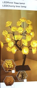 LED Rózsa Lámpa USB Kábellel Újdonság Gyönyörű Rózsa Ágú Lámpa Ajándék Karácsonyra