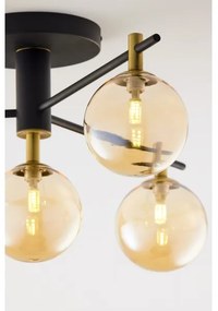 Jupiter 2031 - Felületre szerelhető csillár FIGARO 4xG9/10W/230V fekete/arany/bézs
