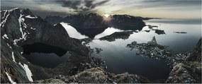 Kép - Norvég hegyek (120x50 cm)