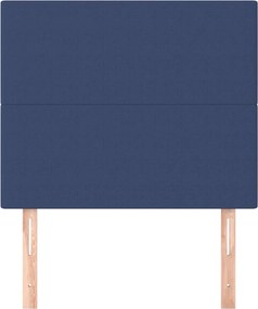 kék szövet fejtámla 90x5x118/128 cm