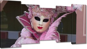 Képek 150x80 Rózsaszín farsangi maszk