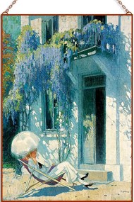 Frans Hogerwaard-Witte-villa üvegkép, falikép