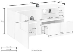 SERIAN Sonoma tölgy TV-állvány