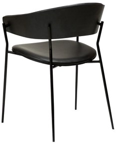 Matt fekete karfás étkezőfotel Crib – DAN-FORM Denmark