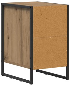 vidaXL Éjjeli asztal 2 pcs Művészi tölgy 39,5 x 30 x 50 cm Faanyag