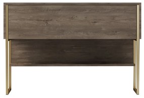 Komód Luxe - Gold, Walnut