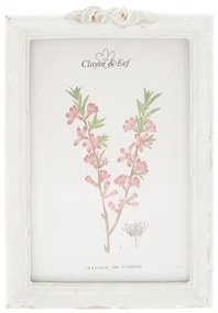 Fotókeret rózsás, antik szürke, műanyag, 10x15cm/12x18cm