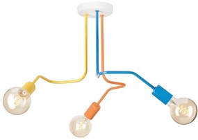 Felületre szerelhető csillár  MATYLDA 3xE27/60W/230V színes