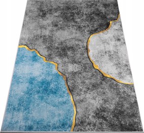 Nappali Szőnyeg 160x220CM Barna Kék Vintage Retro Csúszásgátló