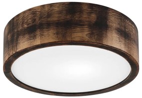Lamkur Mennyezeti lámpa OAK SMOKY 1xE27/15W/230V ø 27,5 cm tölgy/sötét barna LA58177