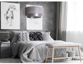 Duolla - Csillár zsinóron NANTES 1xE27/15W/230V á. 45 cm ezüst