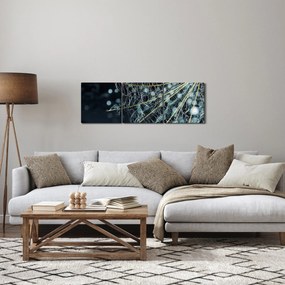 Kép - Virág pókhálóval (órával) (90x30 cm)