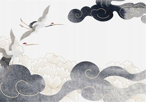 Flizelina Dekoratív Fotótapéta Hálószobába Daruk repülés közben 312x219 Ragasztó