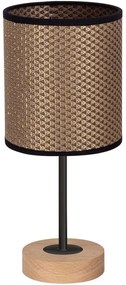 Spot-Light 7017401011553 - Asztali lámpa BENITA 1xE27/60W/230V tölgy