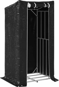 vidaXL Tűzifa állvány esővédővel 100x80x200 cm horganyzott acél