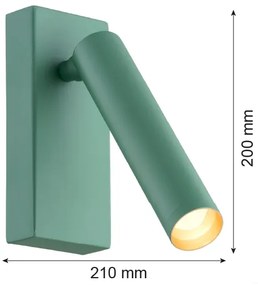 Argon 8332 - LED Fali spotlámpa RIO LED/4,2W/230V 3000K zöld