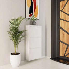 Locking 3 Piece Metal - White