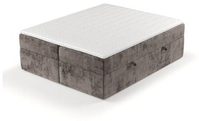 Barna ágyneműtartós boxspring ágy 140x200 cm Yoko – Maison de Rêve