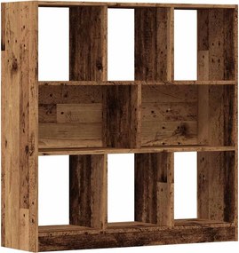 vidaXL antik fa színű szerelt fa könyvszekrény 97,5 x 29,5 x 100 cm