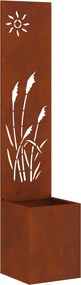 vidaXL Kertvédő vászon Rozsdás 32 x 140 cm időjárásálló acél