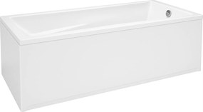 Nagyméretű téglalap alakú akril fali kád 180x80-as lábakkal