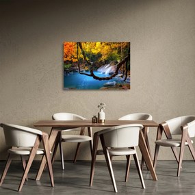 Kép - Vízesések Ázsiában (üvegen) (70x50 cm)