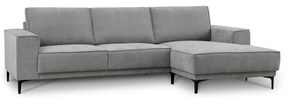 Szürke sarokkanapé (jobb oldali-heverő résszel) Copenhagen – Scandic