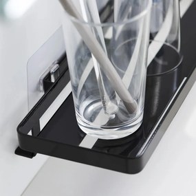 Matt fekete öntapadós acél fürdőszobai polc Film Hook – YAMAZAKI