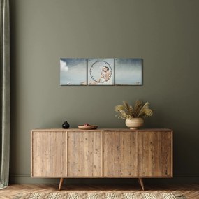Kép - nő a hajón (órával) (90x30 cm)