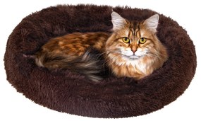 PreHouse Plüss ágy kutyáknak és macskáknak 80 cm - barna
