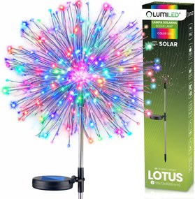 LED-es kerti lámpa napelemes beszúrható pitypang napelemes tűzijáték