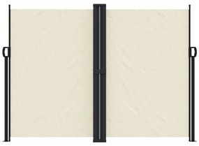 Krémszínű behúzható oldalsó napellenző 180 x 1200 cm