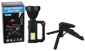 Napelemes lámpa háromlábú állvánnyal - TY-841T - fekete