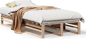 vidaXL tömör fenyőfa ágykeret matrac nélkül 90 x 190 cm