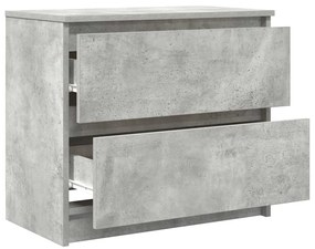 betonszürke szerelt fa TV-szekrény 60x35x54 cm